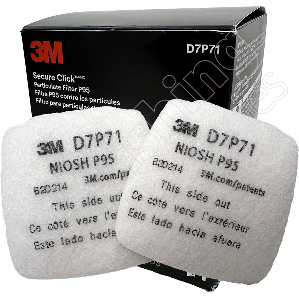 Product MMM27810-8: 3M SECURE CLICK PARTICULATE  FILTER P95 D7P71, 200 EA/CASE, 